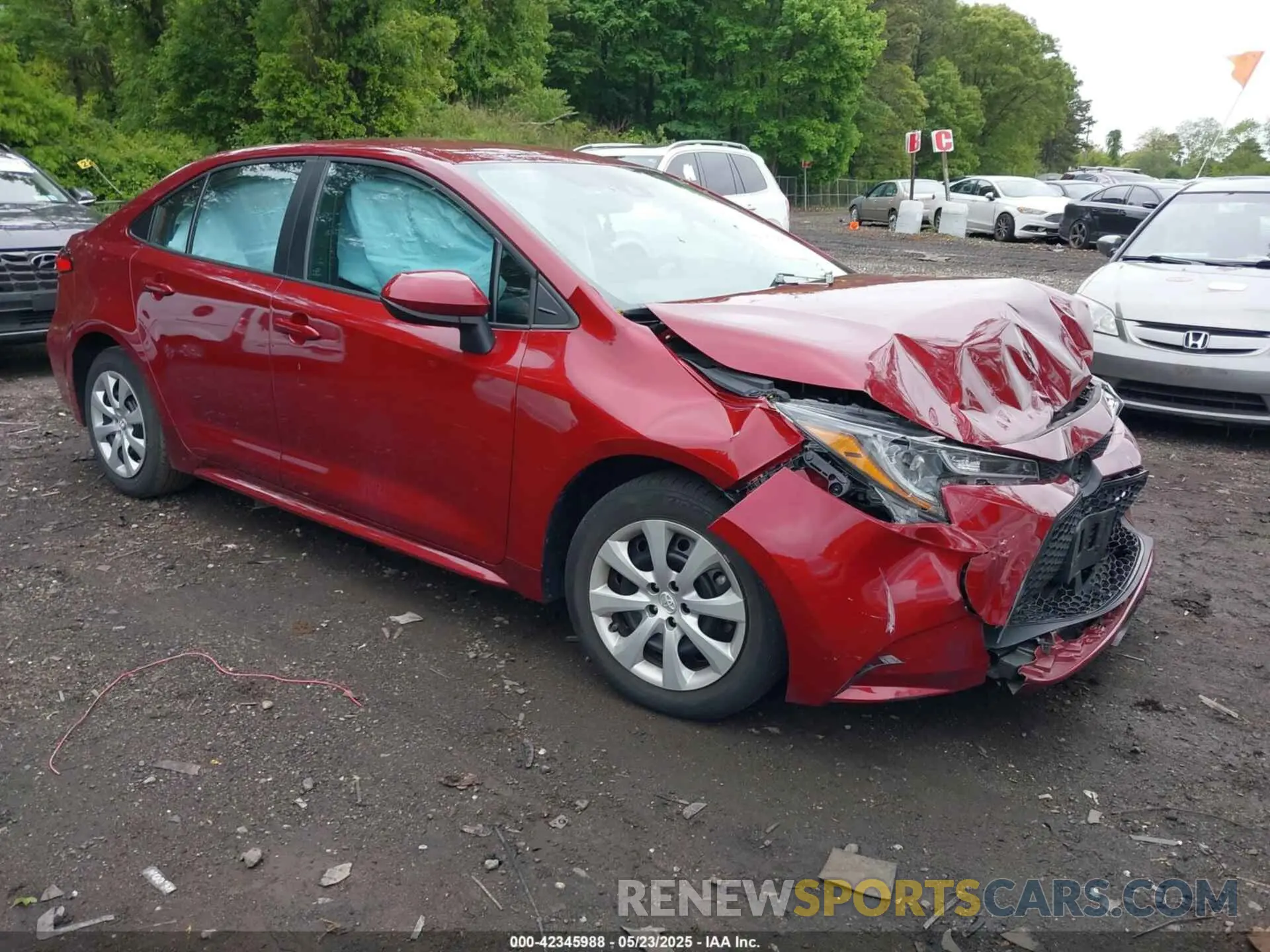 1 fotografías del automóvil dañado 5YFEPMAEXNP371327 TOYOTA COROLLA 2022