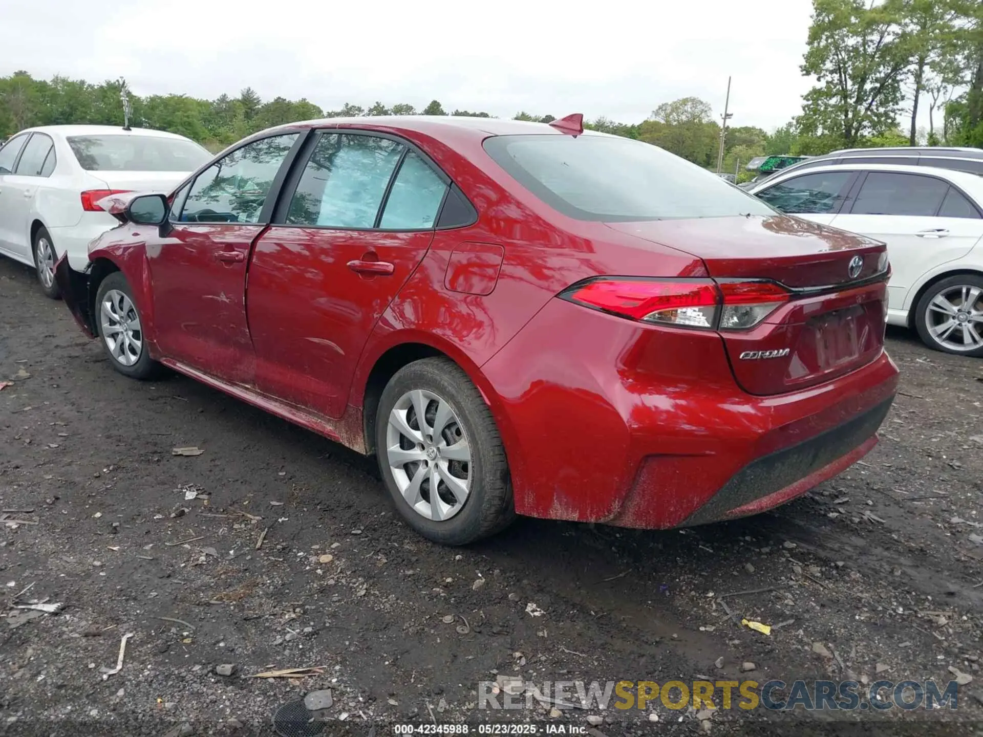 3 fotografías del automóvil dañado 5YFEPMAEXNP371327 TOYOTA COROLLA 2022