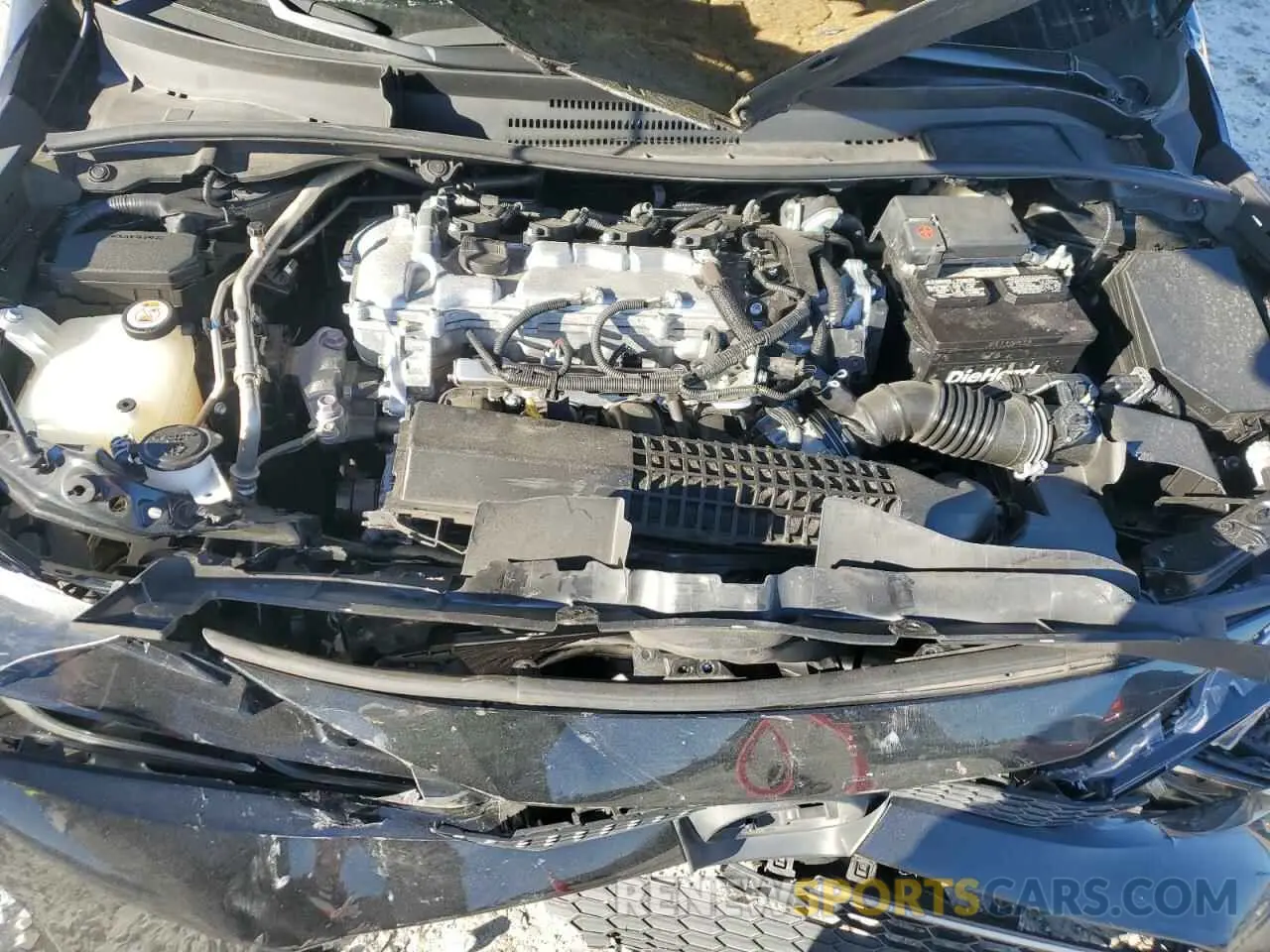 11 fotografías del automóvil dañado 5YFFPMAE1NP320383 TOYOTA COROLLA 2022