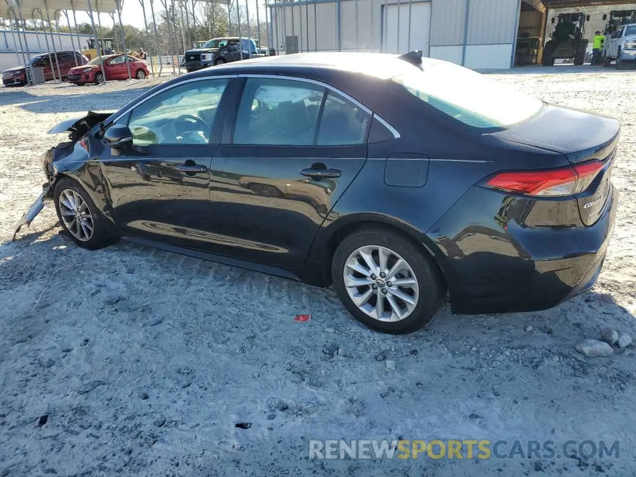 2 fotografías del automóvil dañado 5YFFPMAE1NP320383 TOYOTA COROLLA 2022
