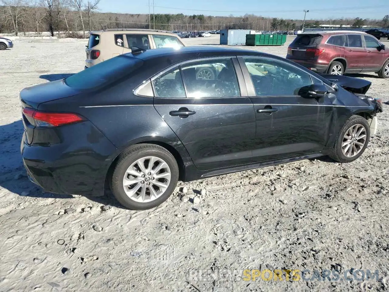 3 fotografías del automóvil dañado 5YFFPMAE1NP320383 TOYOTA COROLLA 2022