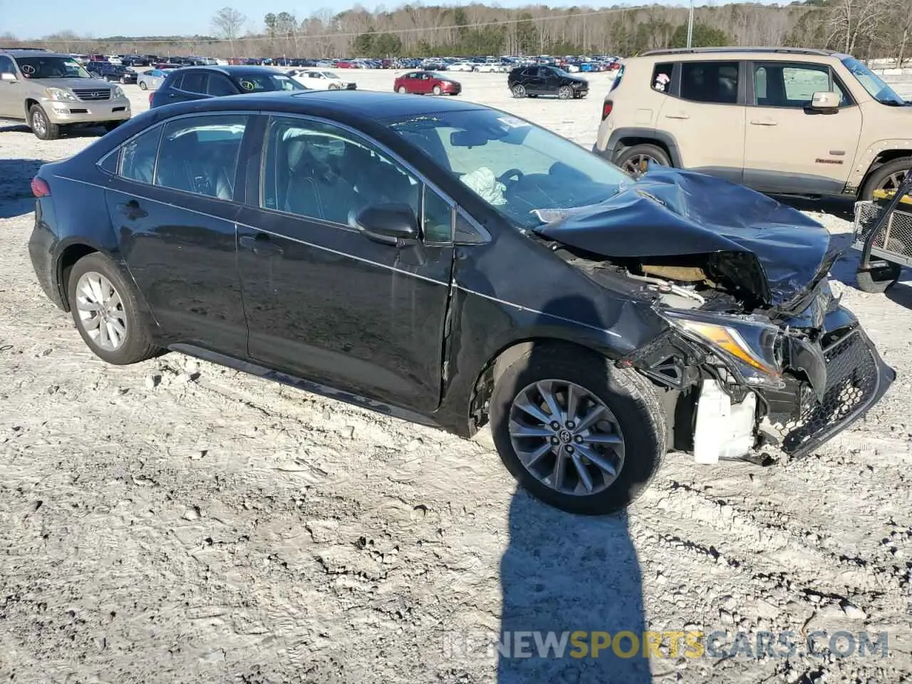 4 fotografías del automóvil dañado 5YFFPMAE1NP320383 TOYOTA COROLLA 2022