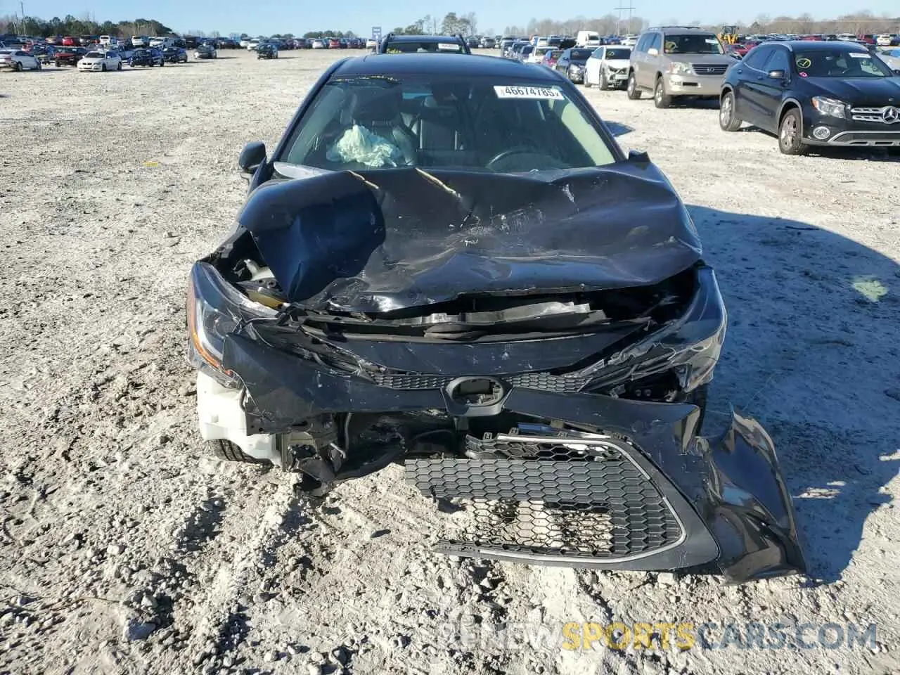 5 fotografías del automóvil dañado 5YFFPMAE1NP320383 TOYOTA COROLLA 2022