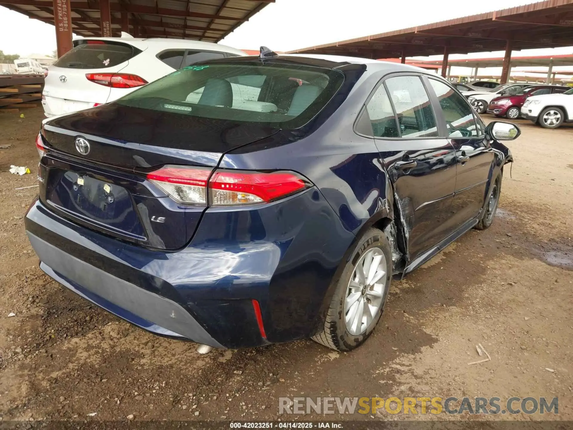 4 fotografías del automóvil dañado 5YFHPMAE8NP334547 TOYOTA COROLLA 2022