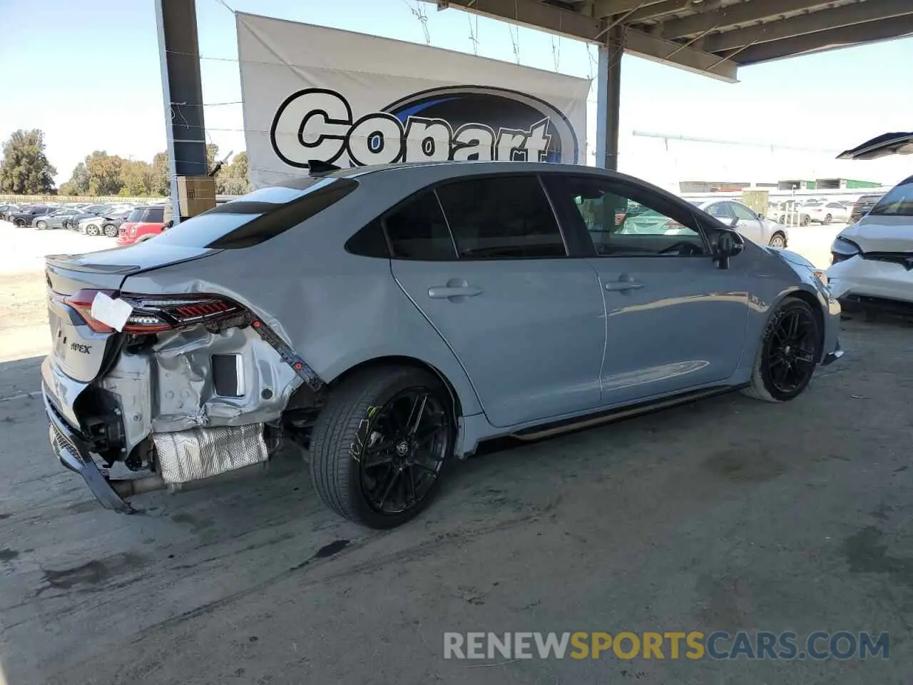 3 fotografías del automóvil dañado 5YFM4MCE0NP135741 TOYOTA COROLLA 2022