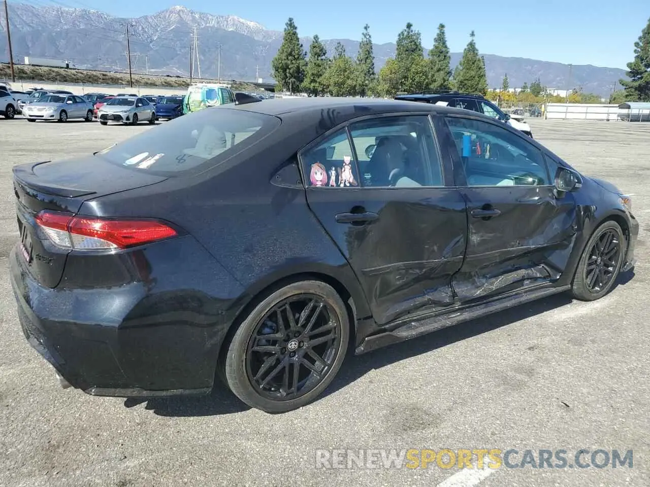 3 fotografías del automóvil dañado 5YFM4MCE6NP130446 TOYOTA COROLLA 2022
