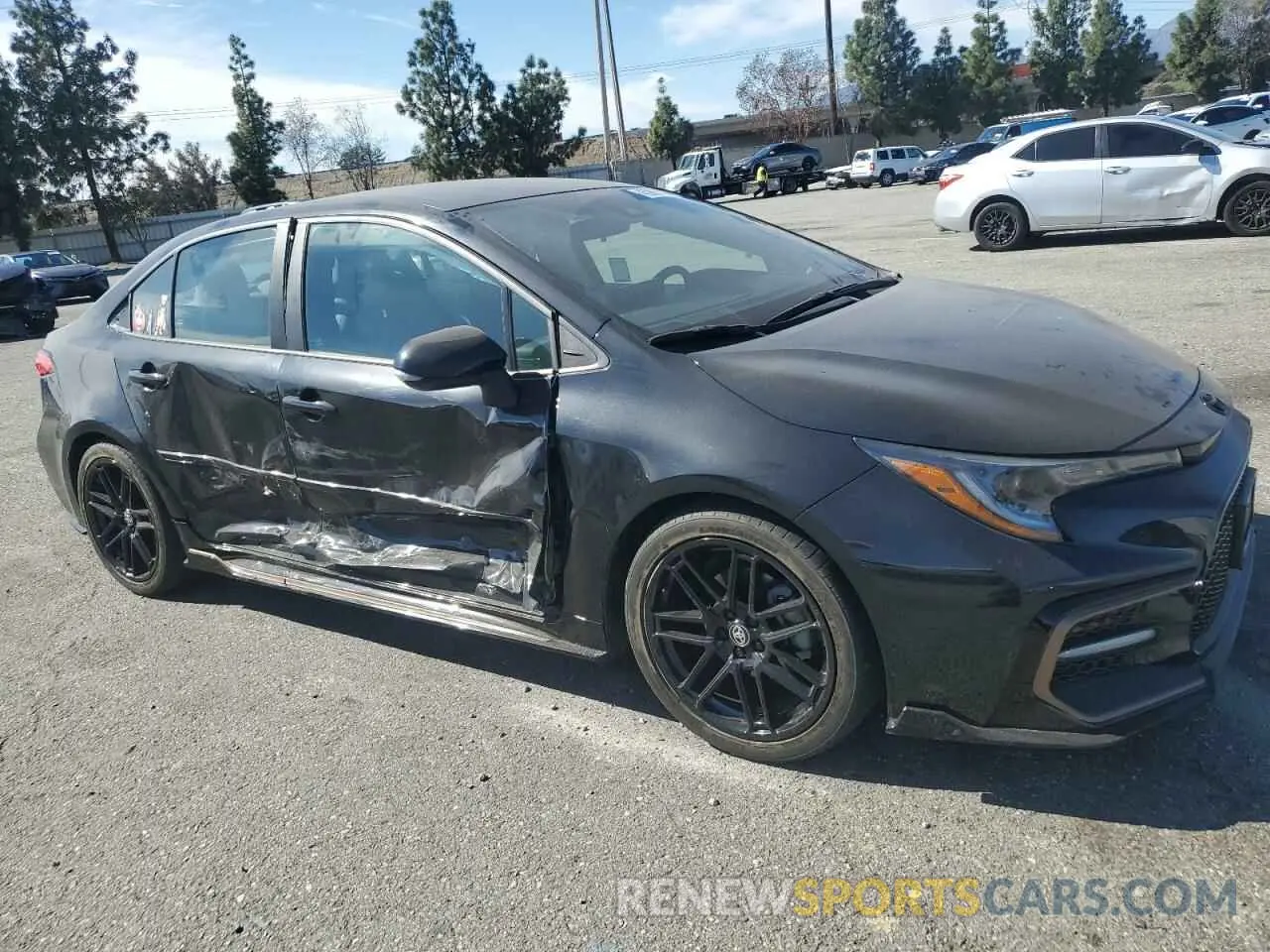 4 fotografías del automóvil dañado 5YFM4MCE6NP130446 TOYOTA COROLLA 2022