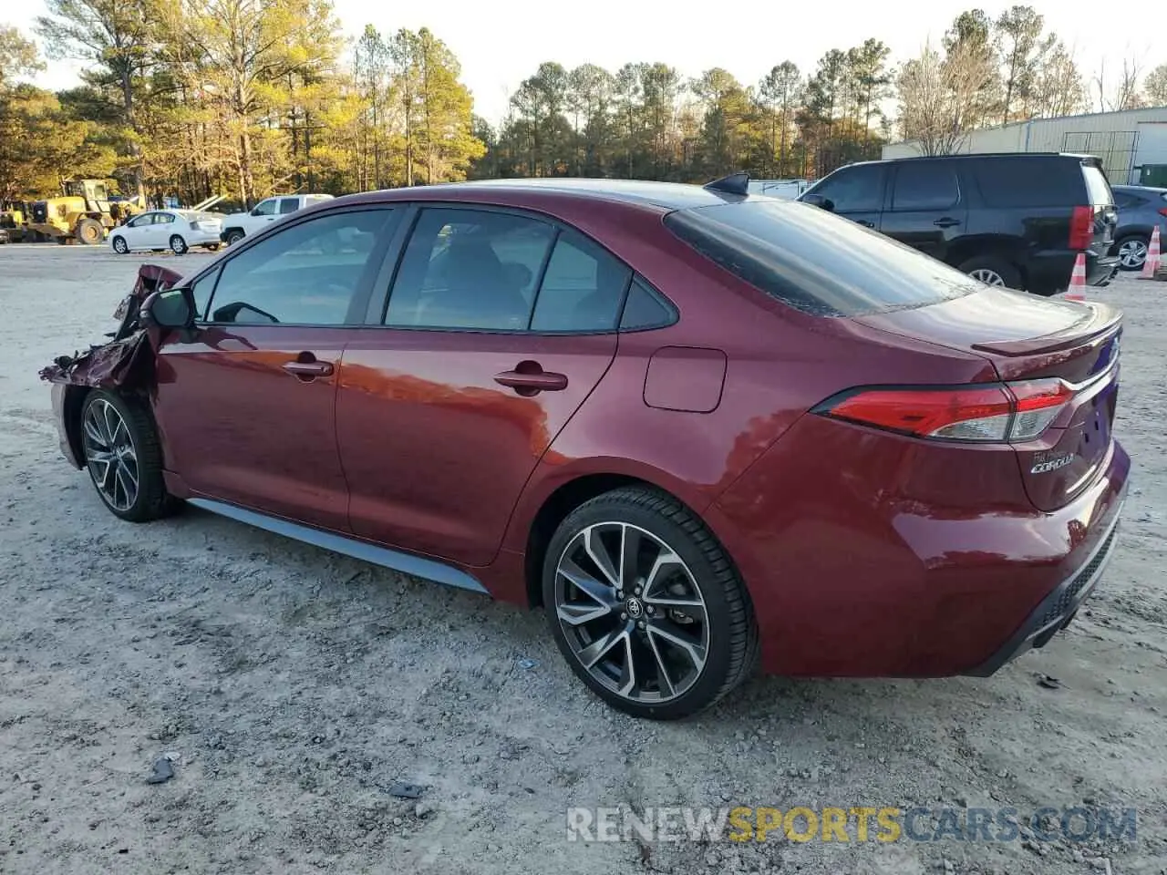 2 fotografías del automóvil dañado 5YFM4MCE8NP104379 TOYOTA COROLLA 2022