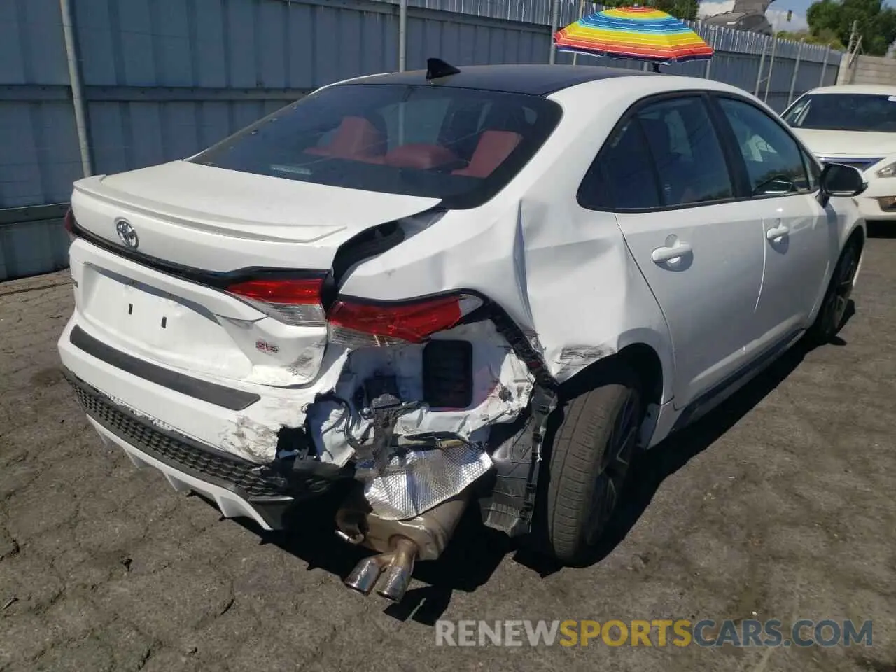 4 fotografías del automóvil dañado 5YFP4MCE0NP109296 TOYOTA COROLLA 2022