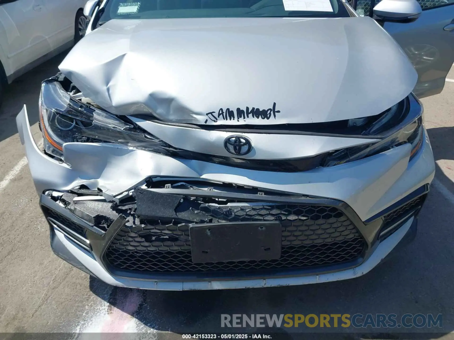 10 fotografías del automóvil dañado 5YFP4MCE1NP109291 TOYOTA COROLLA 2022