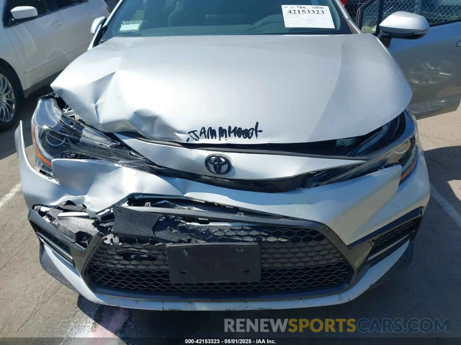 6 fotografías del automóvil dañado 5YFP4MCE1NP109291 TOYOTA COROLLA 2022