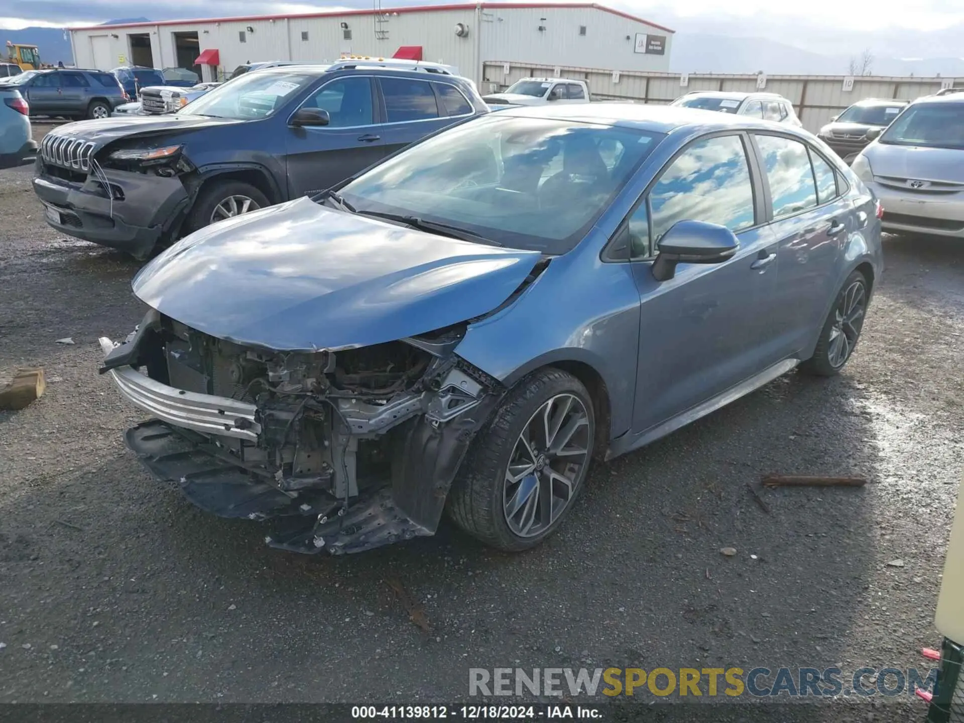 2 fotografías del automóvil dañado 5YFP4MCE5NP110119 TOYOTA COROLLA 2022