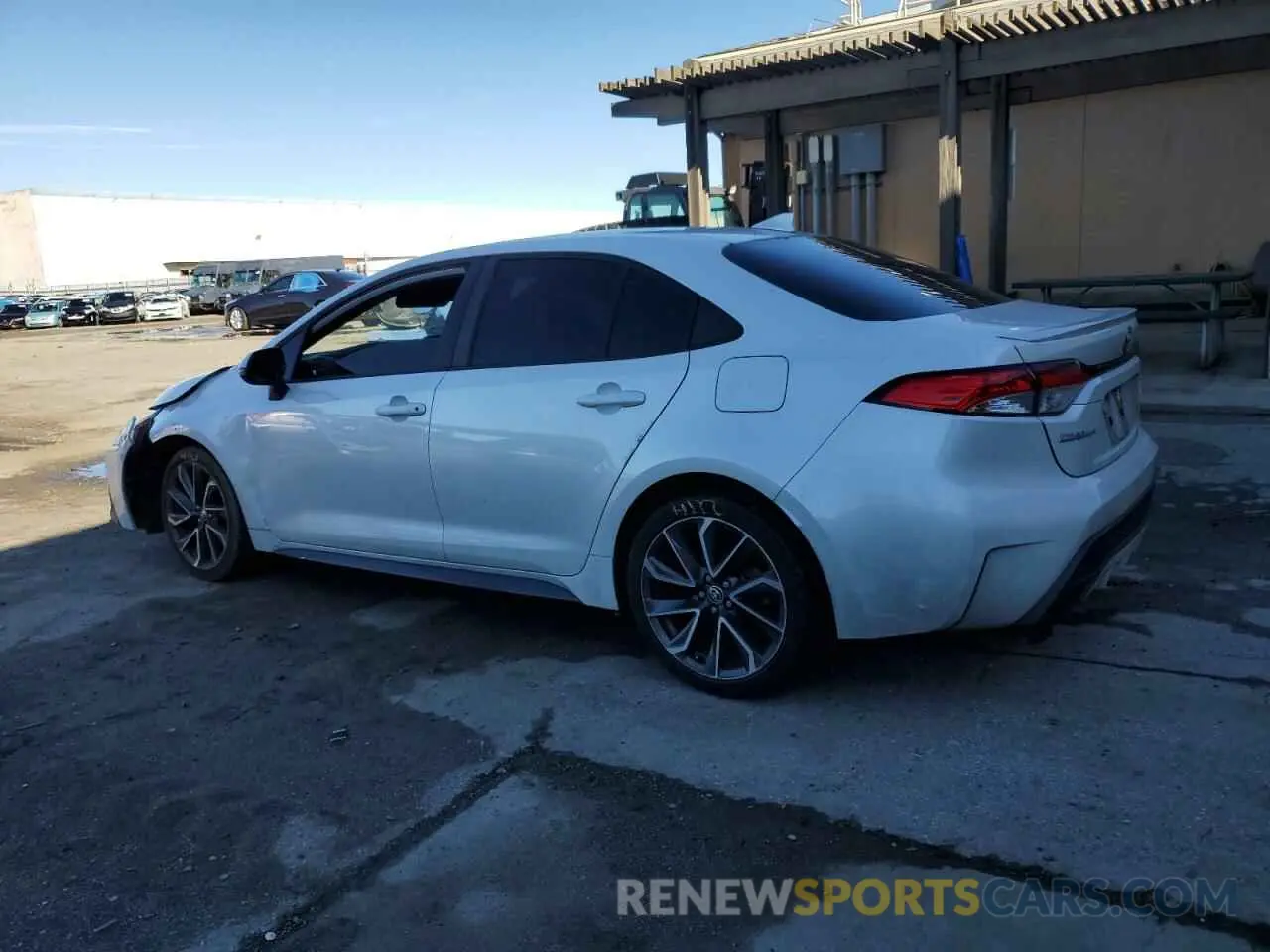 2 fotografías del automóvil dañado 5YFP4MCE8NP107036 TOYOTA COROLLA 2022