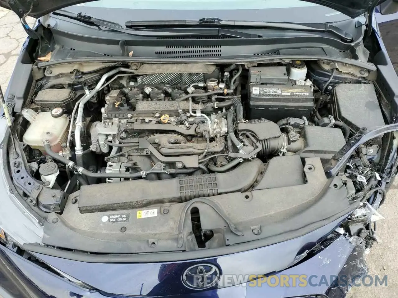 13 fotografías del automóvil dañado 5YFP4MCE9NP101844 TOYOTA COROLLA 2022