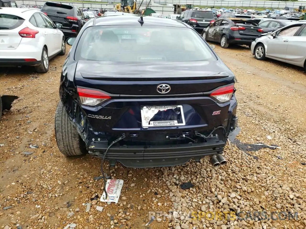 9 fotografías del automóvil dañado 5YFP4MCE9NP114335 TOYOTA COROLLA 2022