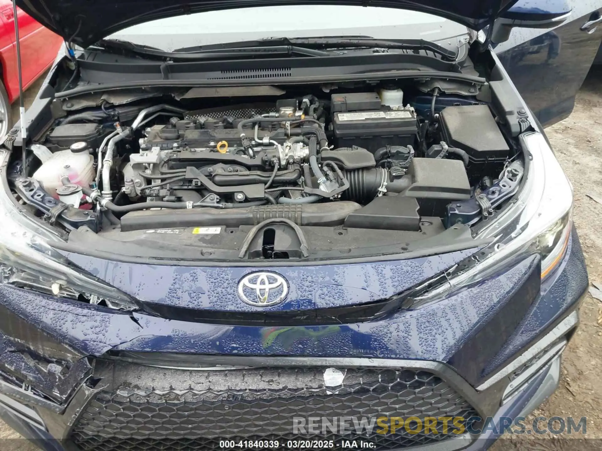 10 fotografías del automóvil dañado 5YFP4MCEXNP108754 TOYOTA COROLLA 2022