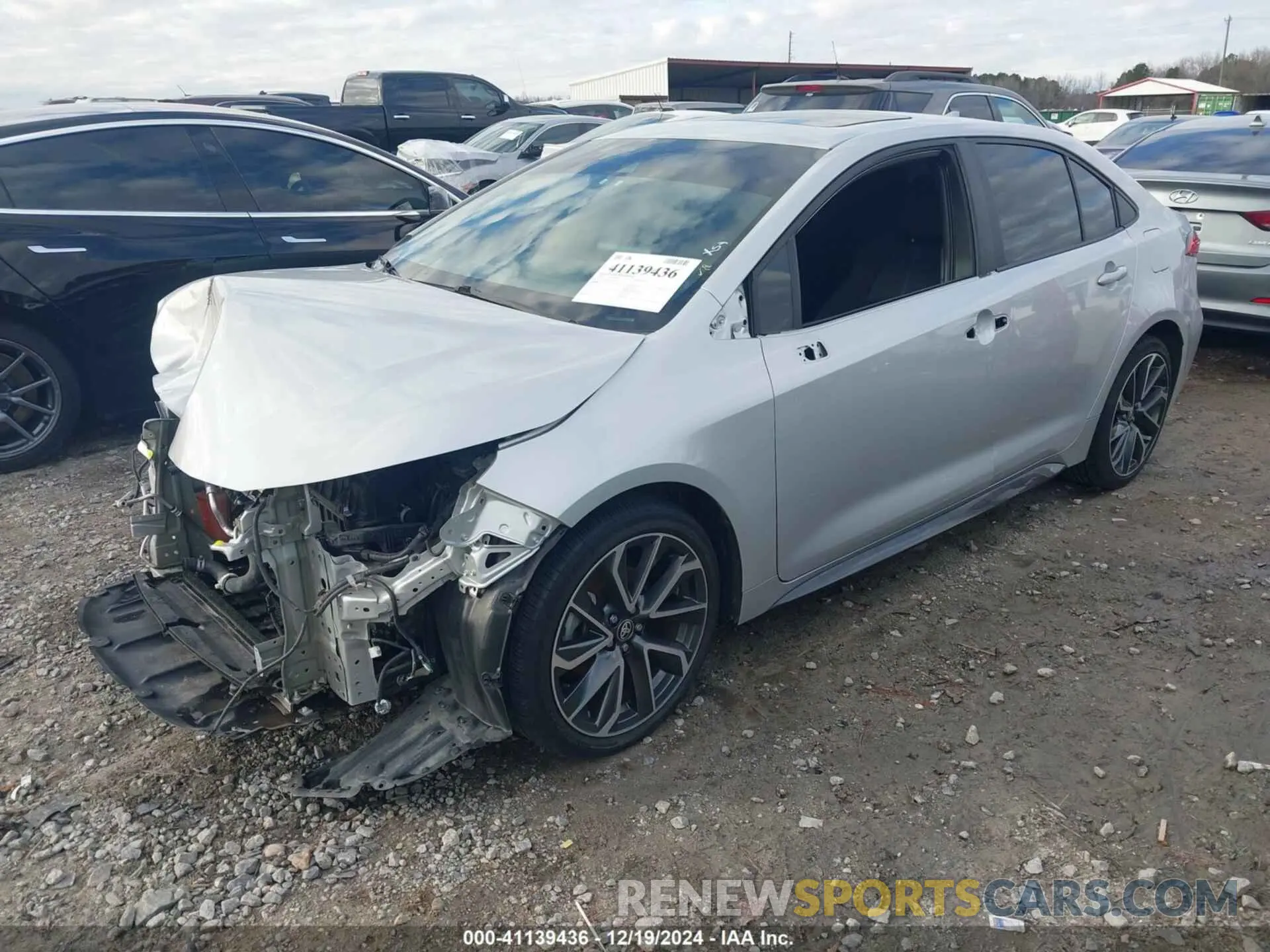 2 fotografías del automóvil dañado 5YFP4MCEXNP132911 TOYOTA COROLLA 2022