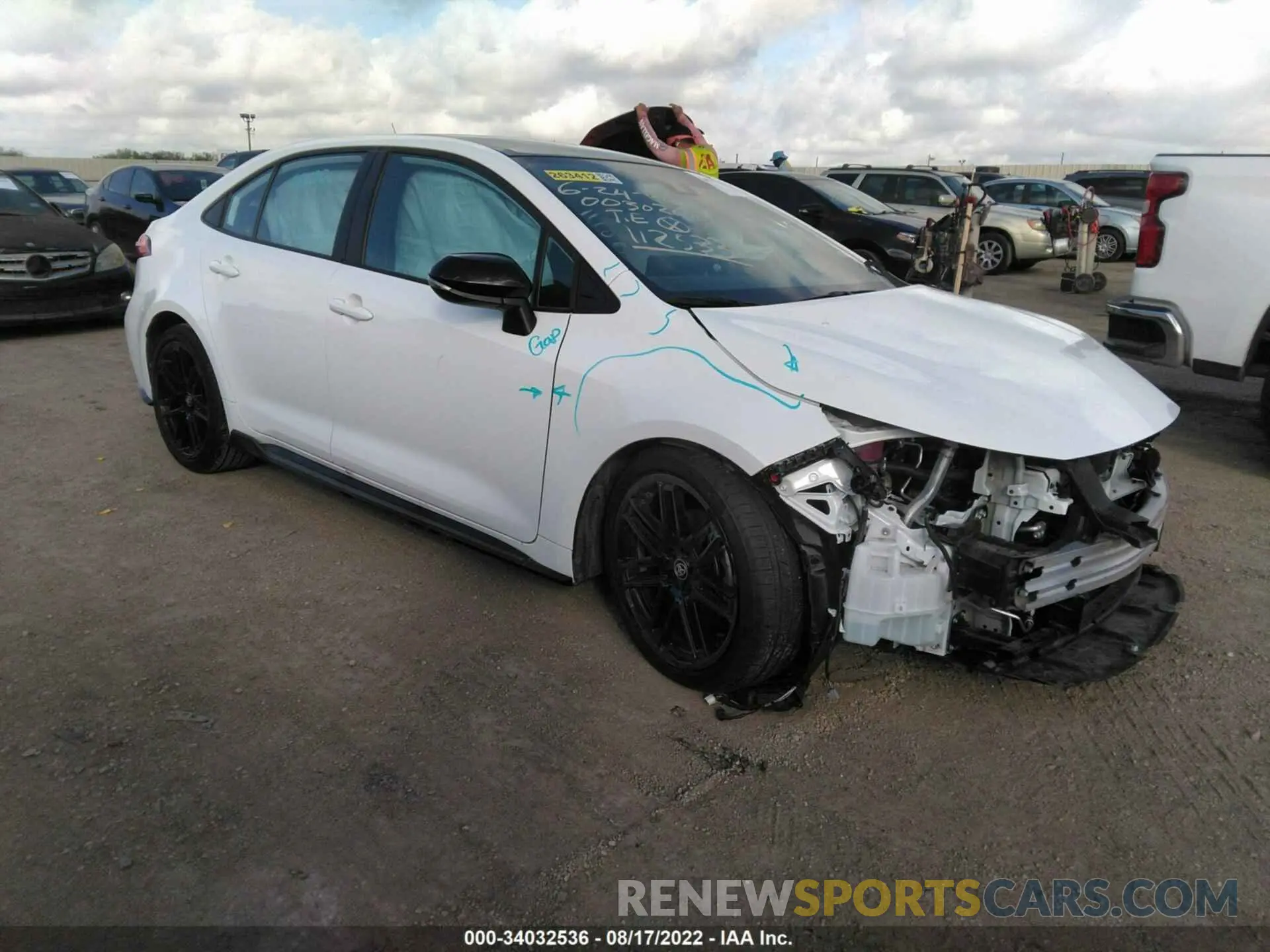 1 fotografías del automóvil dañado 5YFS4MCE0NP112533 TOYOTA COROLLA 2022