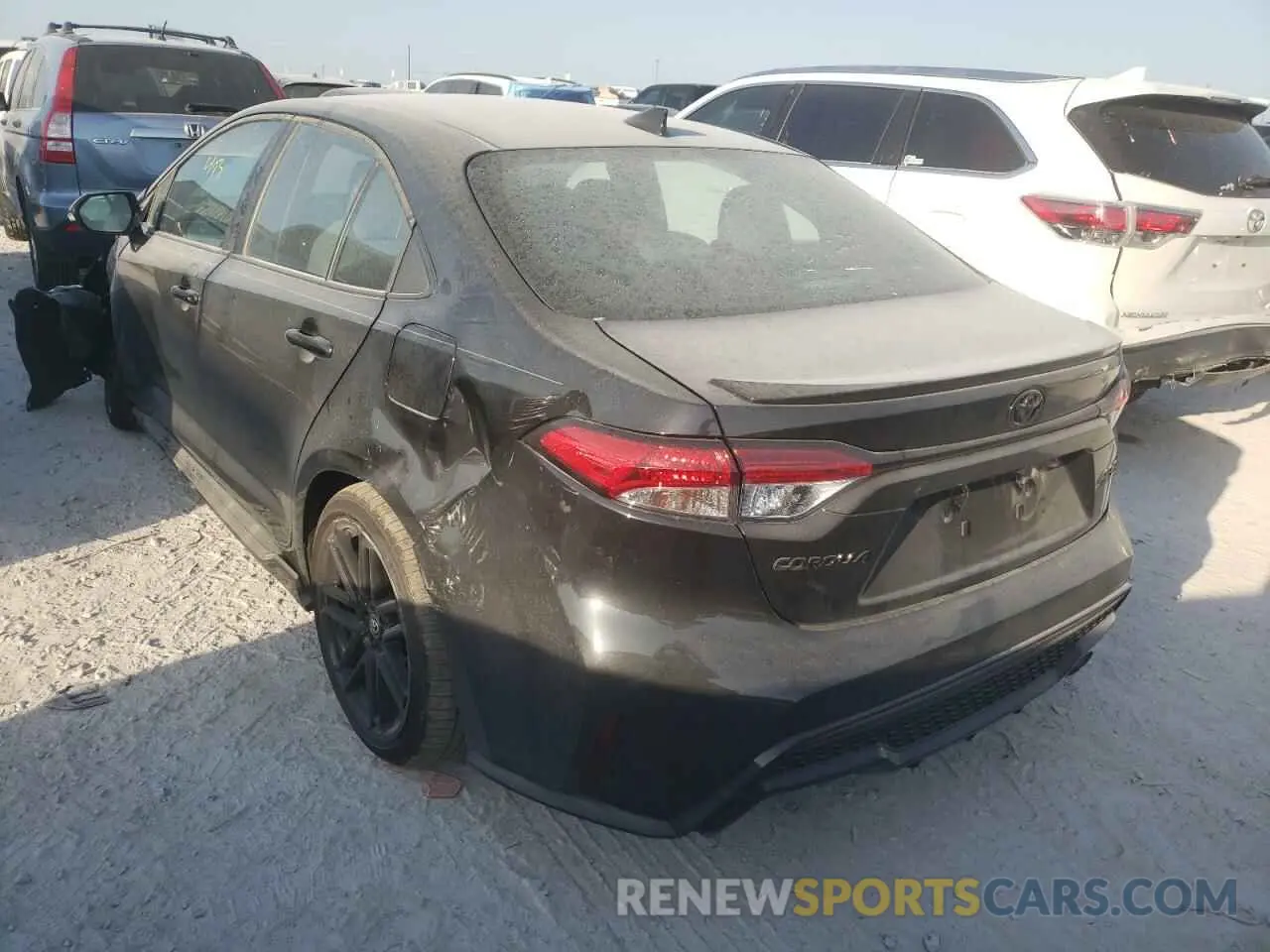 3 fotografías del automóvil dañado 5YFS4MCE0NP118218 TOYOTA COROLLA 2022
