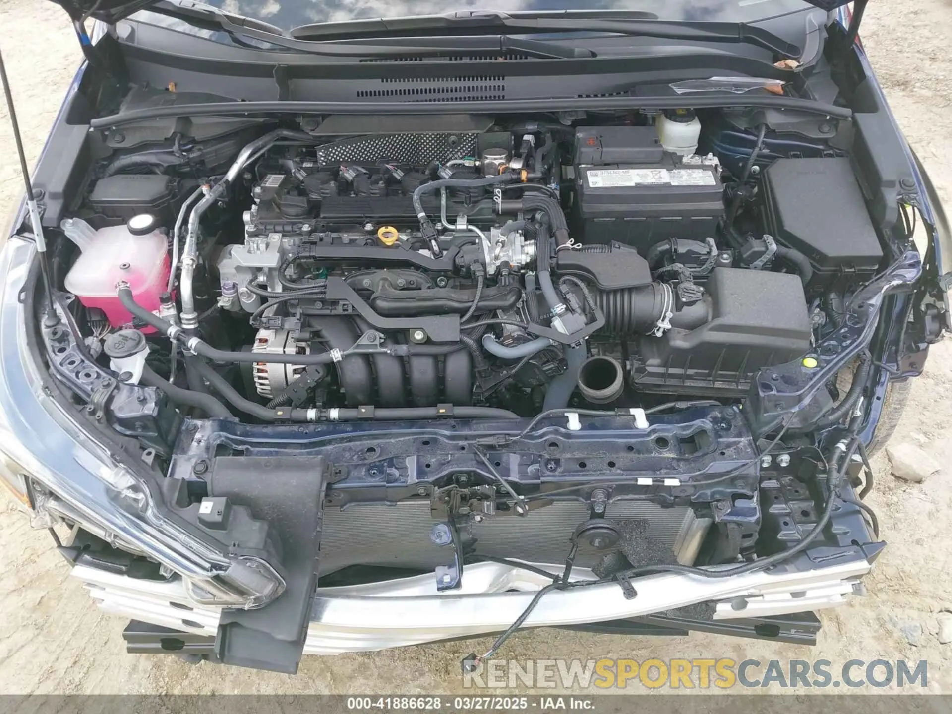 10 fotografías del automóvil dañado 5YFS4MCE0NP119725 TOYOTA COROLLA 2022