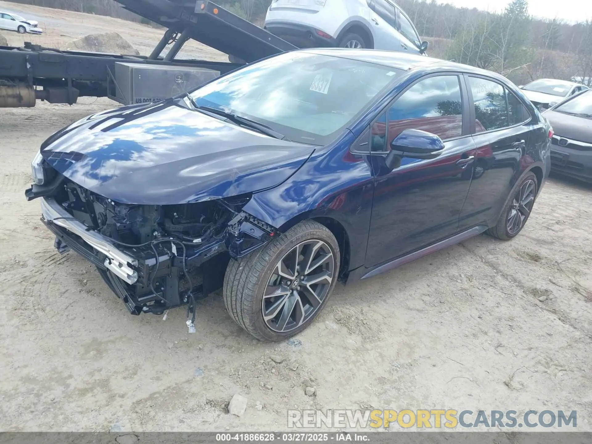 2 fotografías del automóvil dañado 5YFS4MCE0NP119725 TOYOTA COROLLA 2022