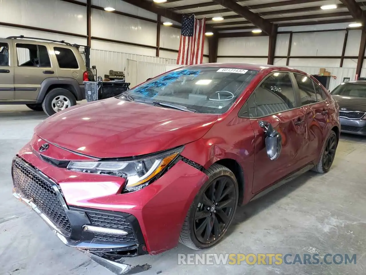 9 fotografías del automóvil dañado 5YFS4MCE0NP120714 TOYOTA COROLLA 2022