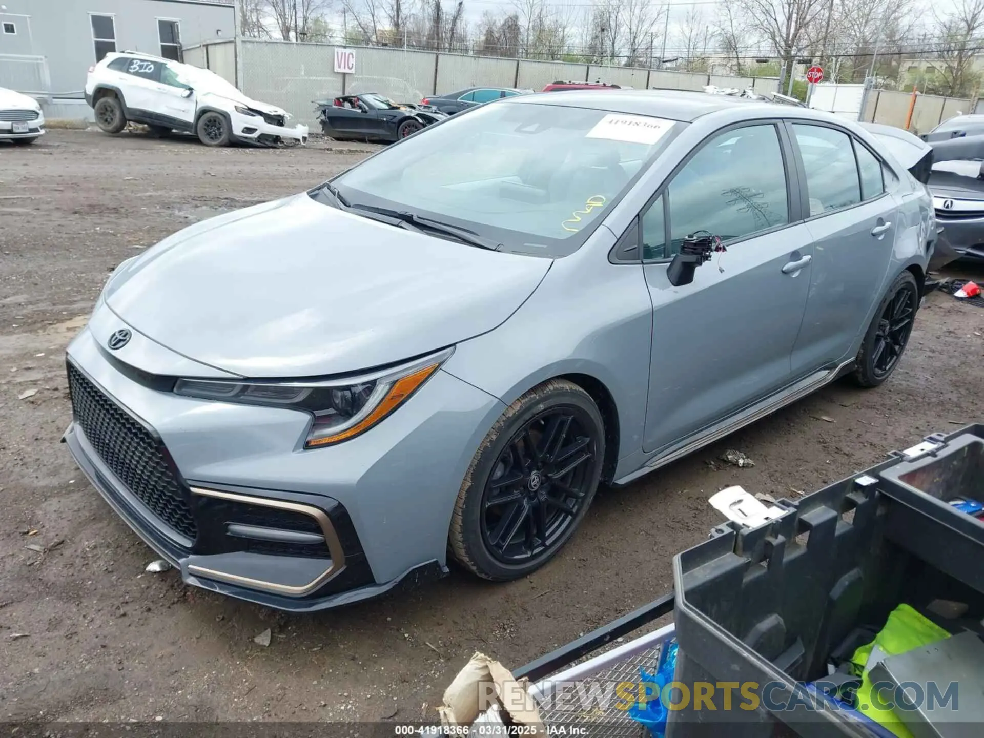 2 fotografías del automóvil dañado 5YFS4MCE0NP125430 TOYOTA COROLLA 2022