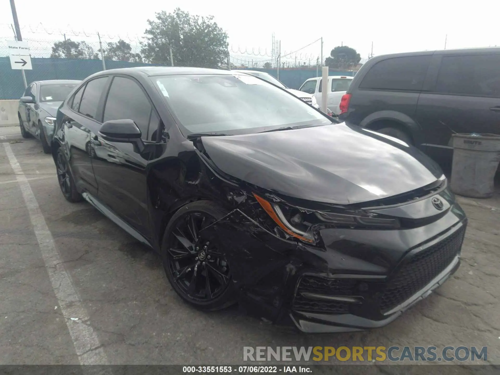 1 fotografías del automóvil dañado 5YFS4MCE1NP109138 TOYOTA COROLLA 2022