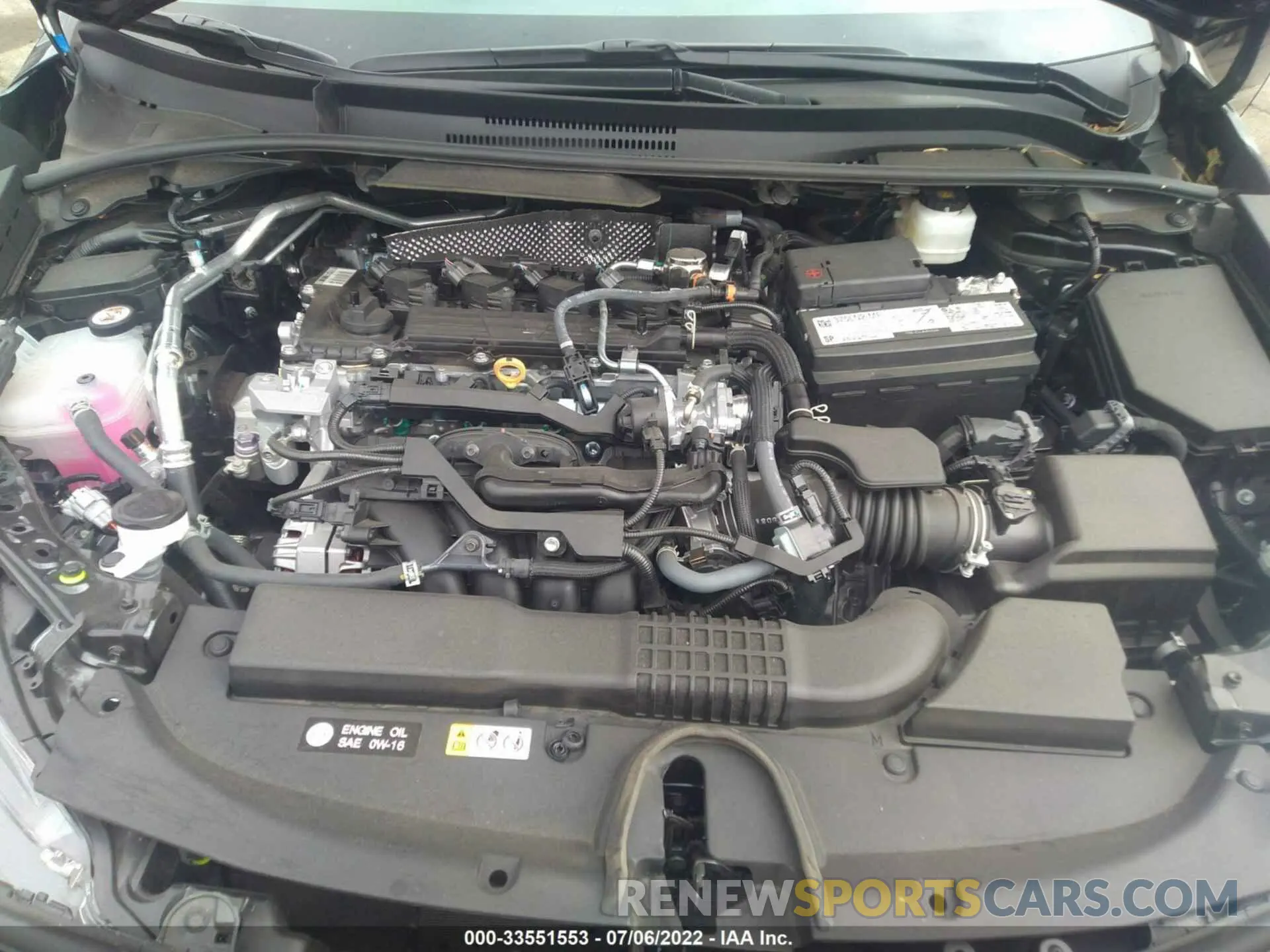 10 fotografías del automóvil dañado 5YFS4MCE1NP109138 TOYOTA COROLLA 2022