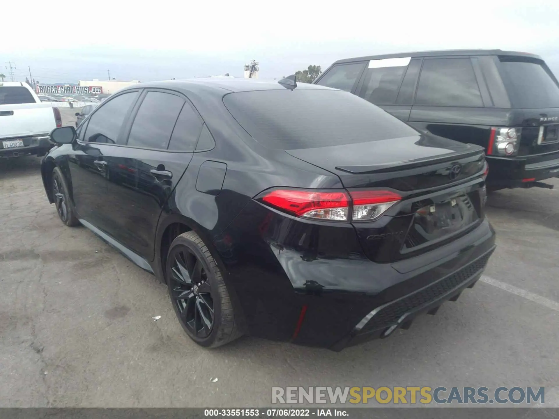 3 fotografías del automóvil dañado 5YFS4MCE1NP109138 TOYOTA COROLLA 2022