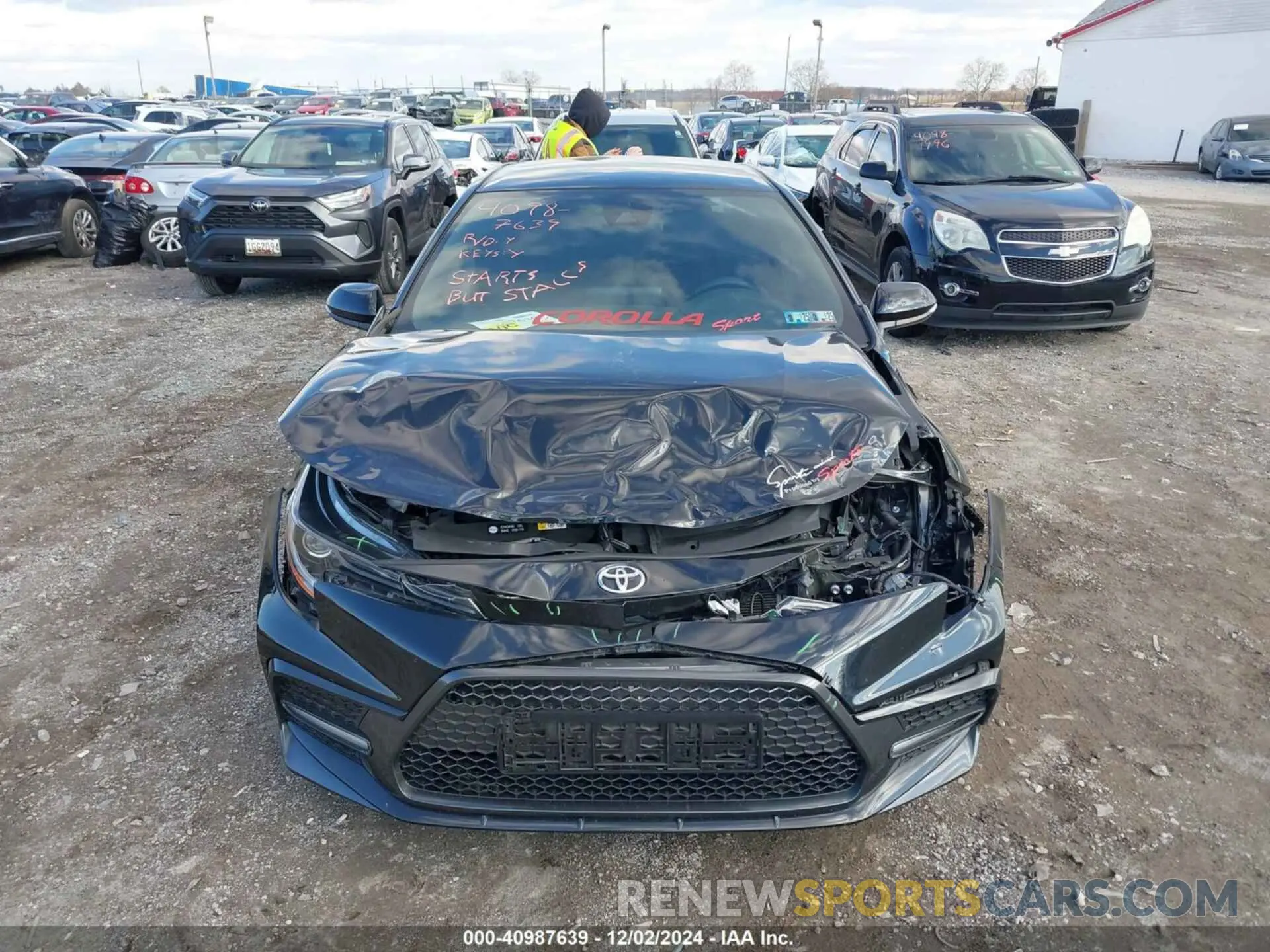 12 fotografías del automóvil dañado 5YFS4MCE1NP110659 TOYOTA COROLLA 2022