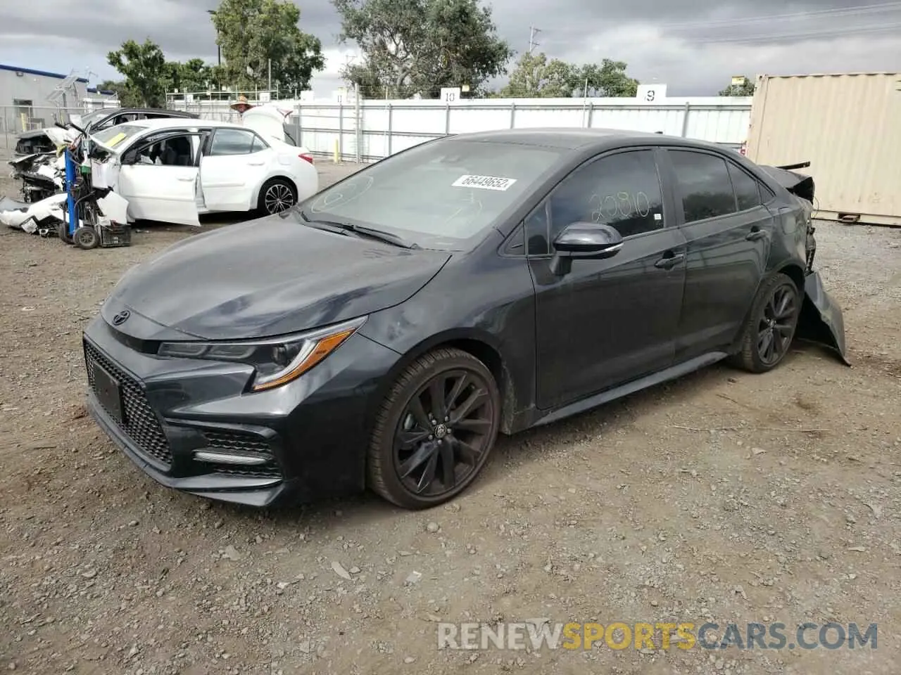 2 fotografías del automóvil dañado 5YFS4MCE1NP113352 TOYOTA COROLLA 2022