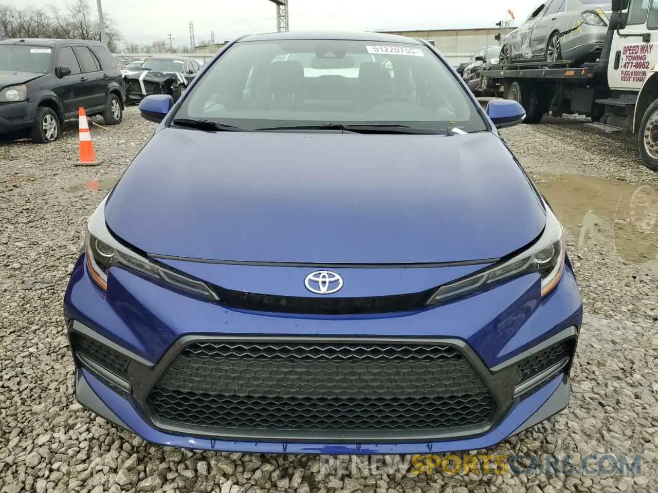 5 fotografías del automóvil dañado 5YFS4MCE1NP117398 TOYOTA COROLLA 2022