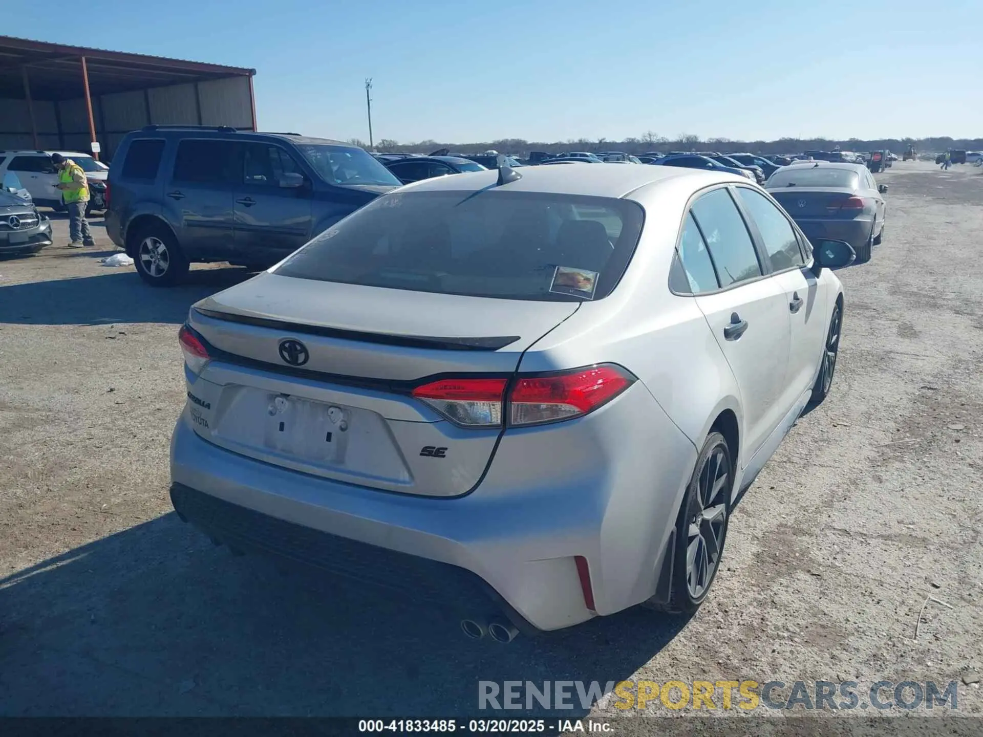 4 fotografías del automóvil dañado 5YFS4MCE1NP131432 TOYOTA COROLLA 2022