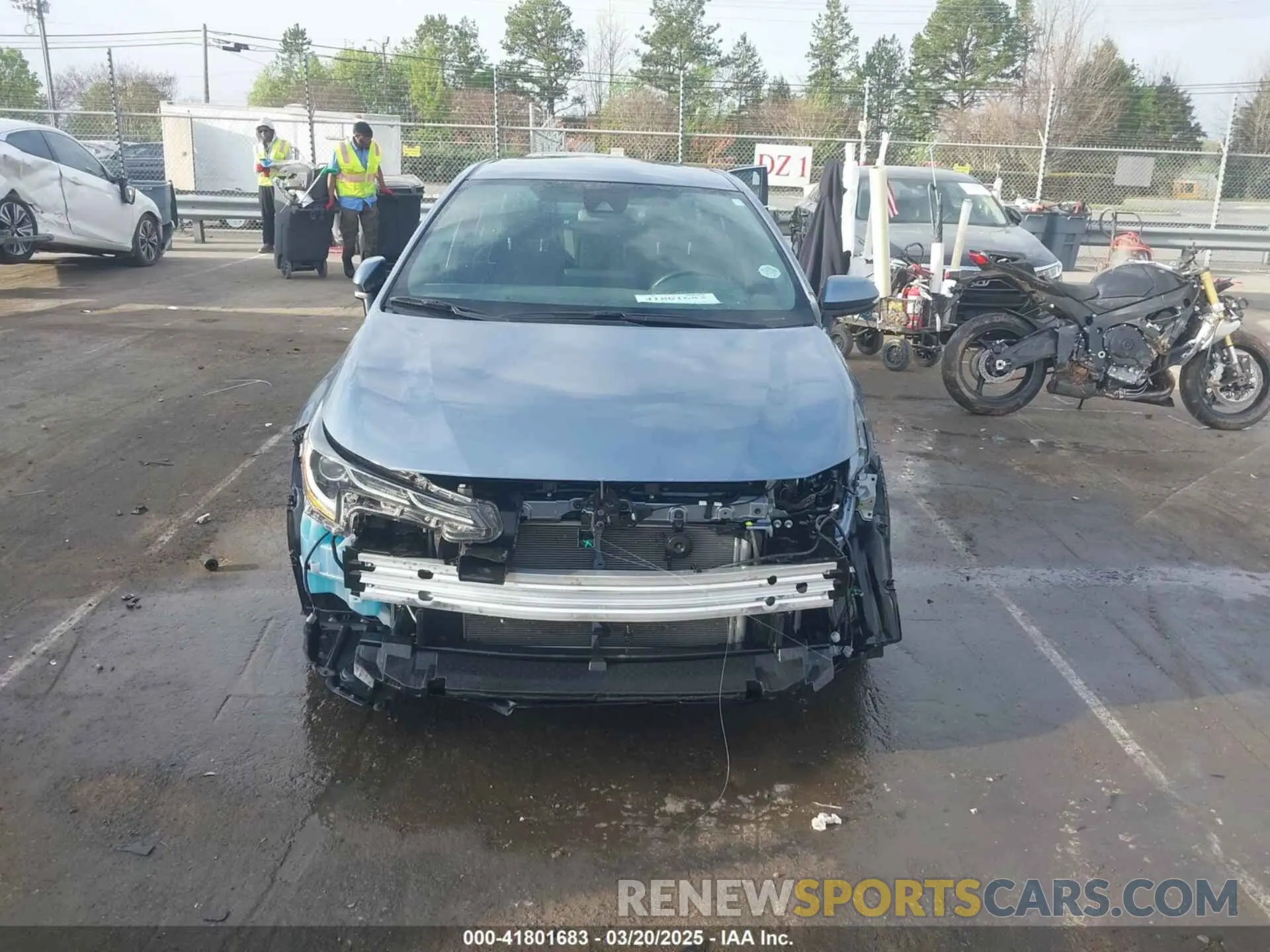 12 fotografías del automóvil dañado 5YFS4MCE2NP104692 TOYOTA COROLLA 2022