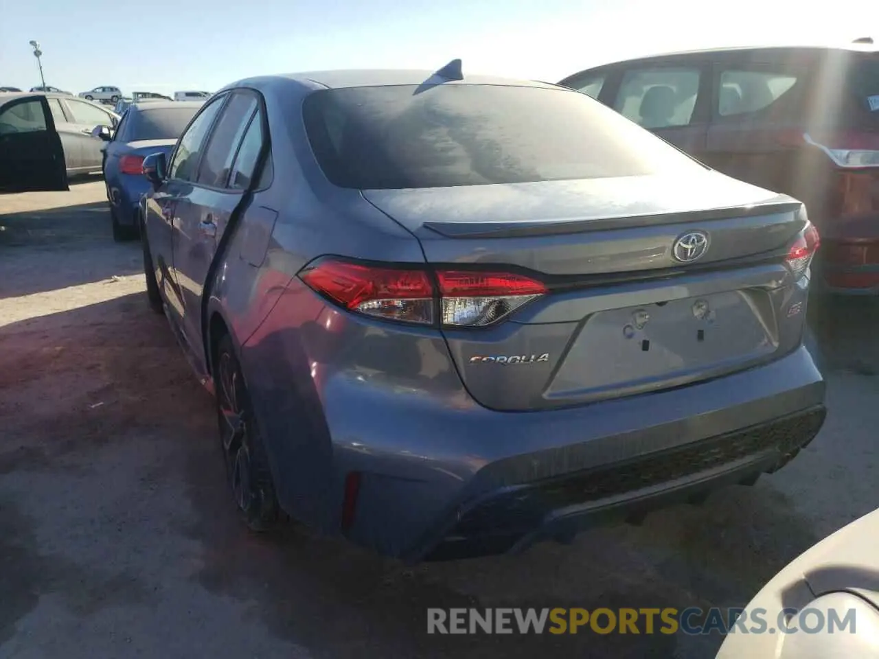 3 fotografías del automóvil dañado 5YFS4MCE2NP104806 TOYOTA COROLLA 2022