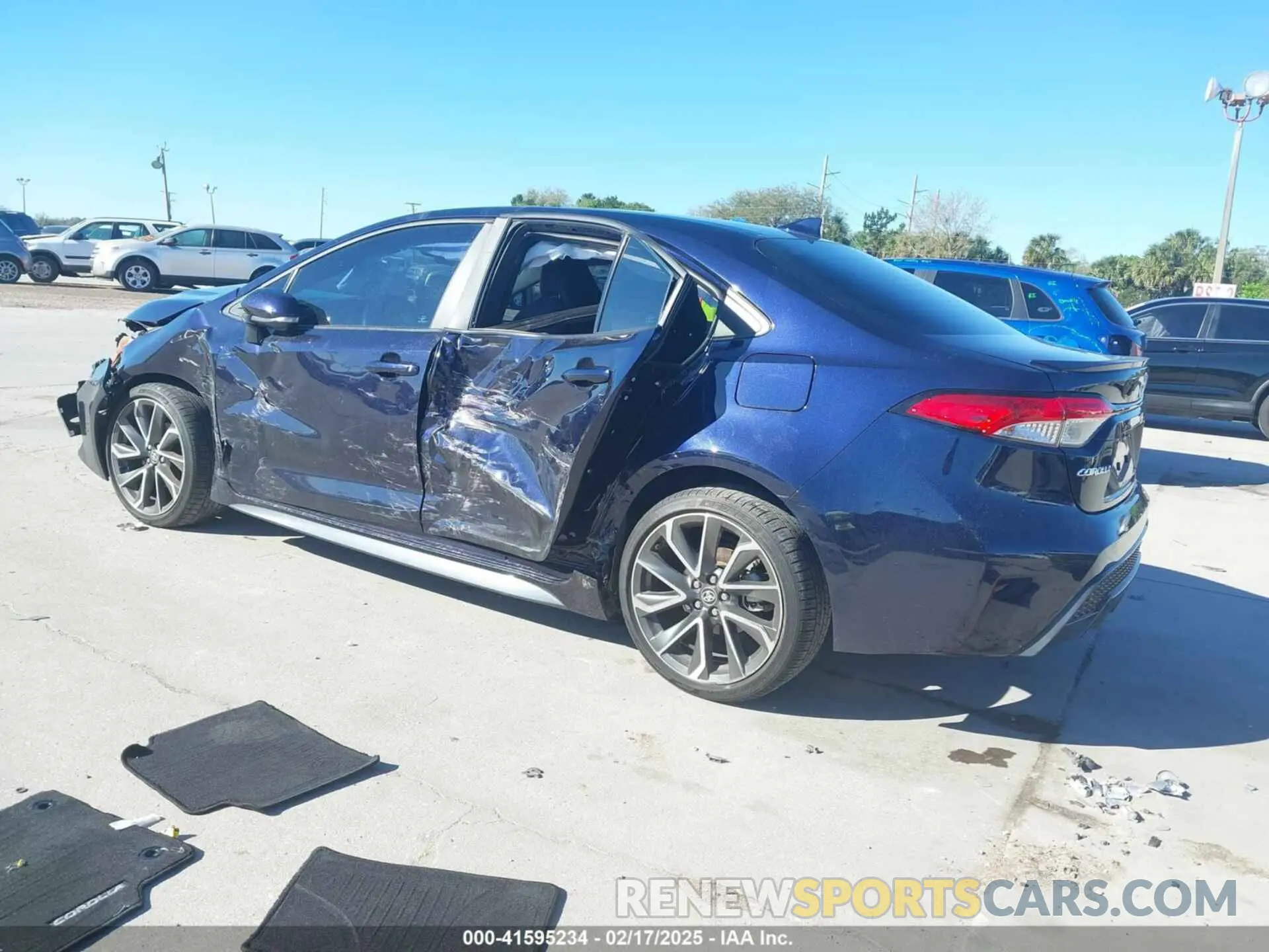 3 fotografías del automóvil dañado 5YFS4MCE2NP123629 TOYOTA COROLLA 2022
