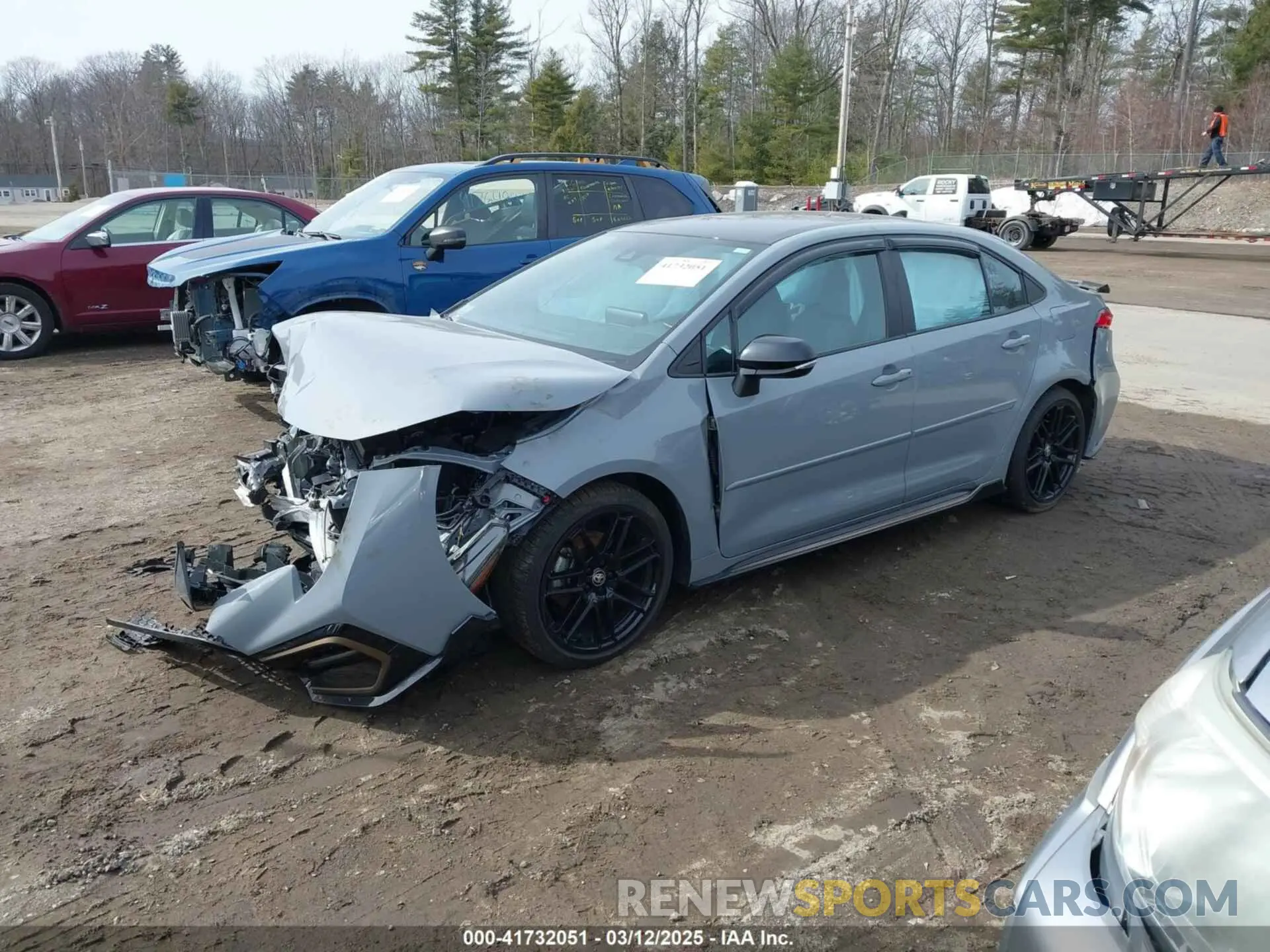 2 fotografías del automóvil dañado 5YFS4MCE3NP112817 TOYOTA COROLLA 2022