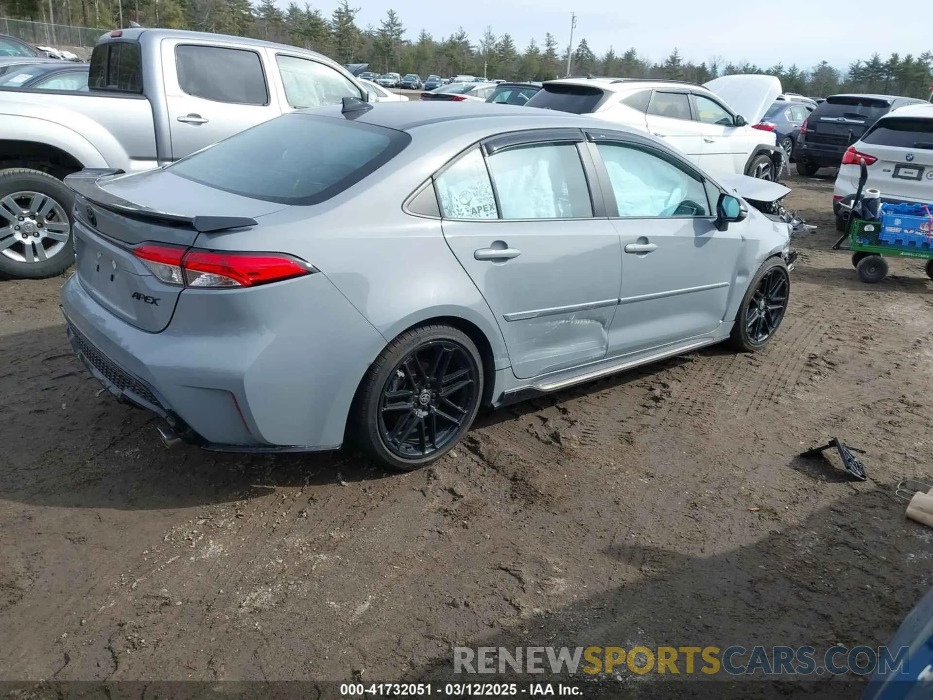 4 fotografías del automóvil dañado 5YFS4MCE3NP112817 TOYOTA COROLLA 2022