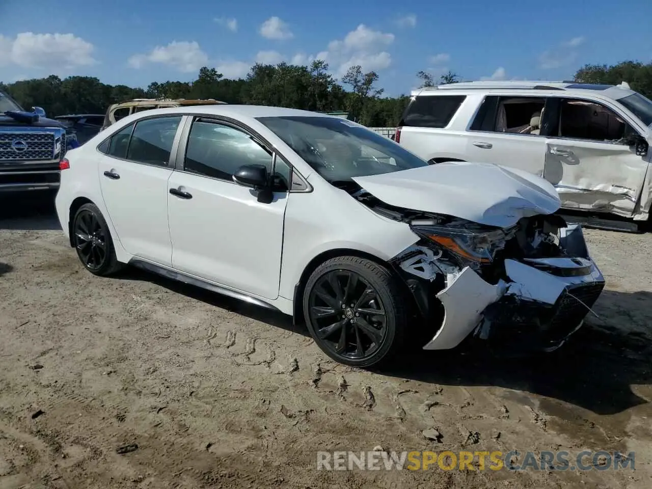 4 fotografías del automóvil dañado 5YFS4MCE3NP114695 TOYOTA COROLLA 2022