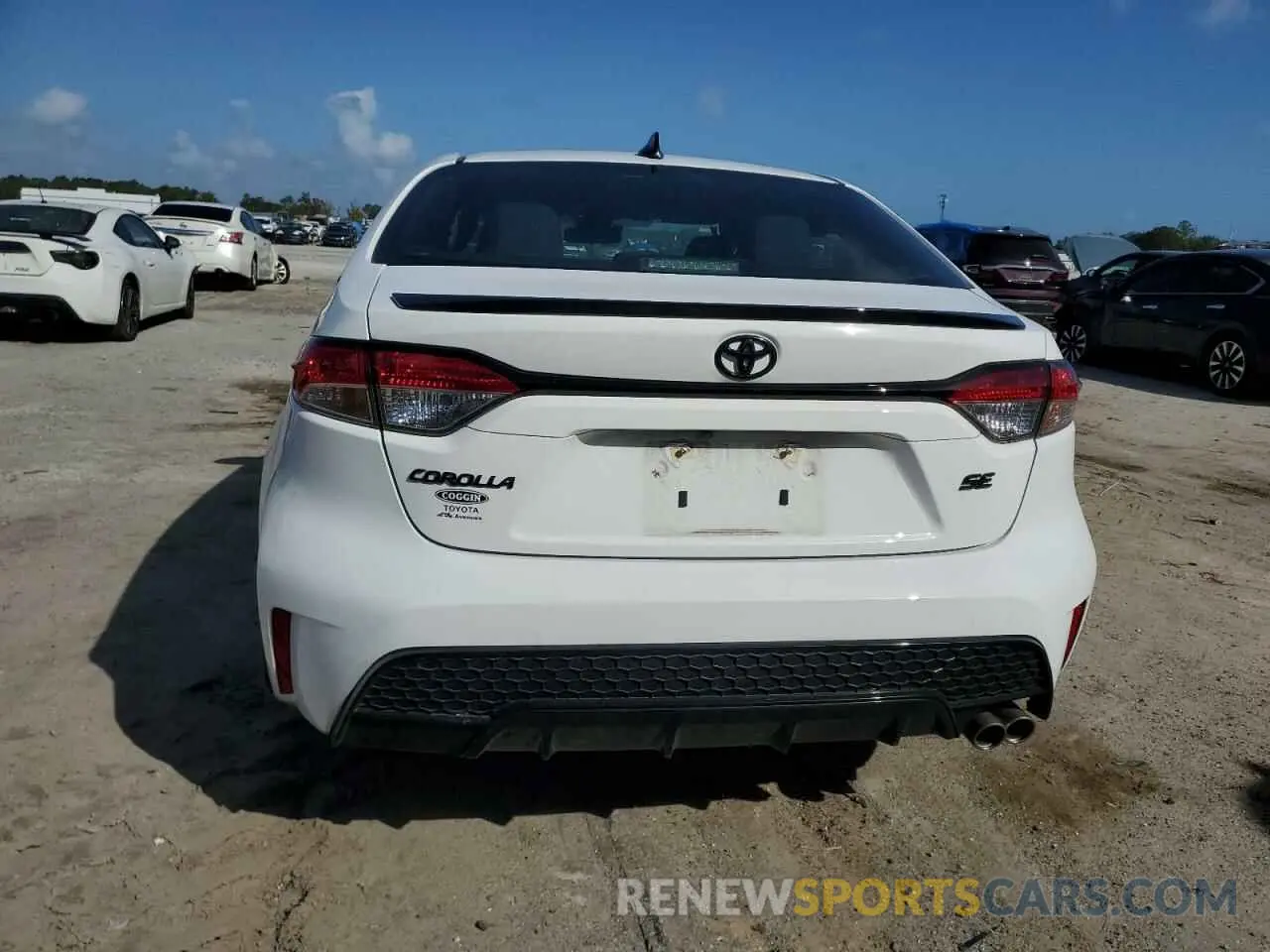 6 fotografías del automóvil dañado 5YFS4MCE3NP114695 TOYOTA COROLLA 2022