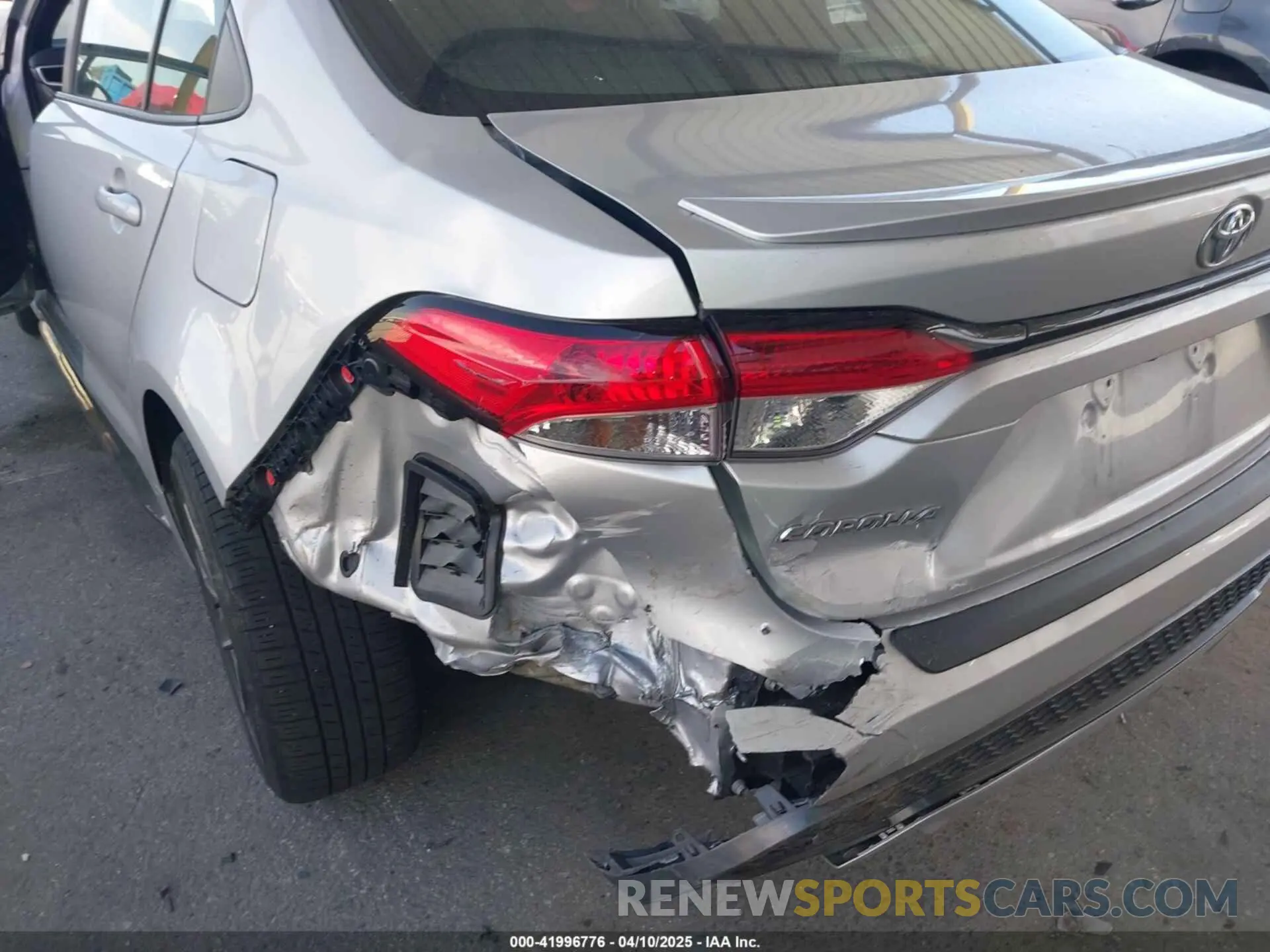 6 fotografías del automóvil dañado 5YFS4MCE3NP131626 TOYOTA COROLLA 2022