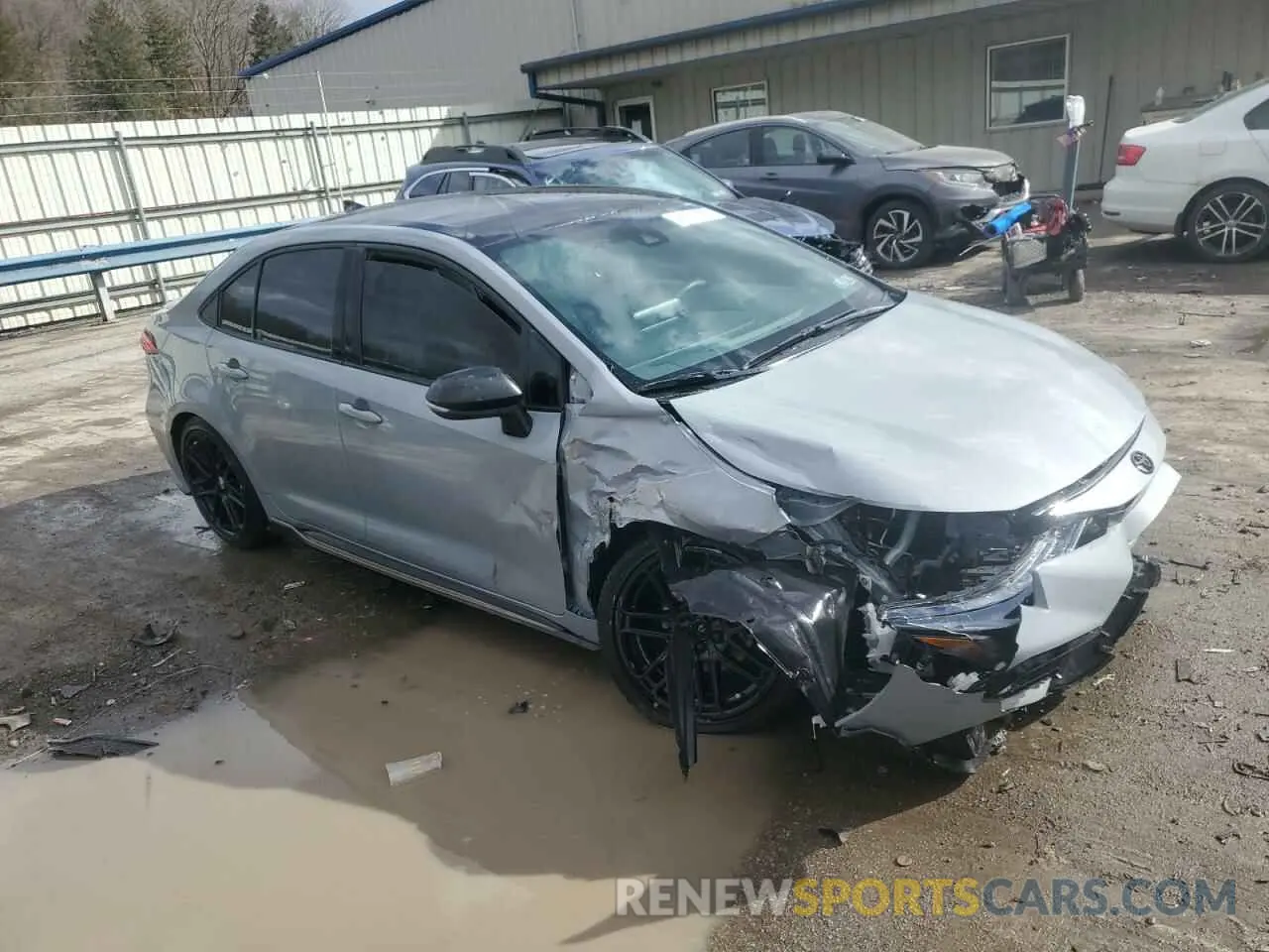 4 fotografías del automóvil dañado 5YFS4MCE4NP118545 TOYOTA COROLLA 2022
