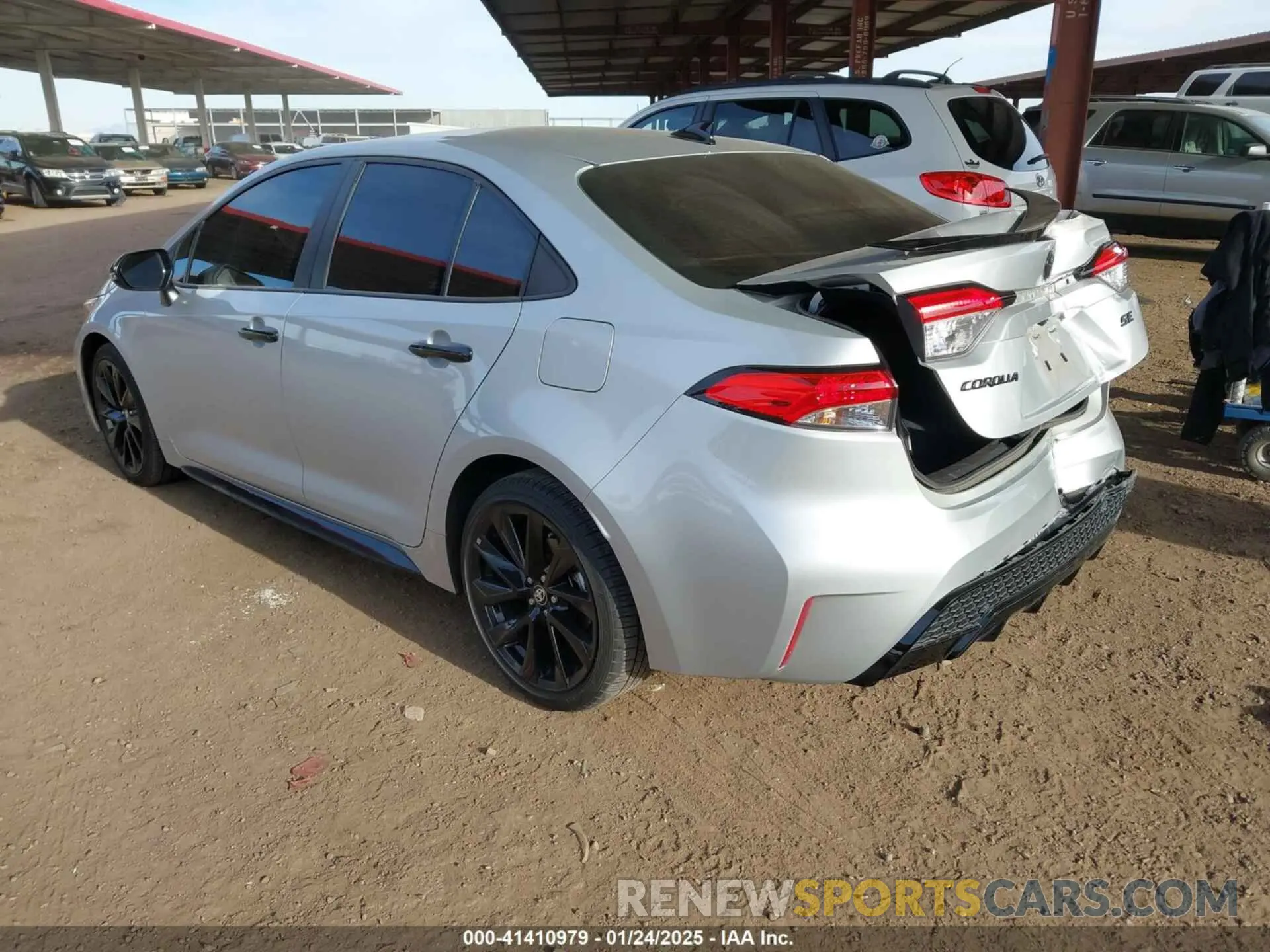 3 fotografías del automóvil dañado 5YFS4MCE4NP123325 TOYOTA COROLLA 2022