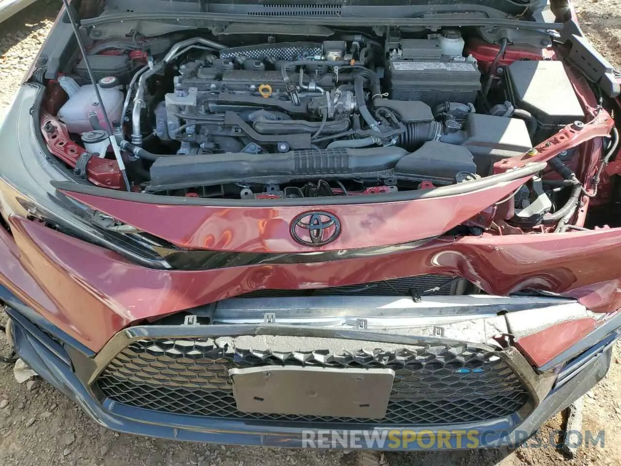 11 fotografías del automóvil dañado 5YFS4MCE4NP138455 TOYOTA COROLLA 2022