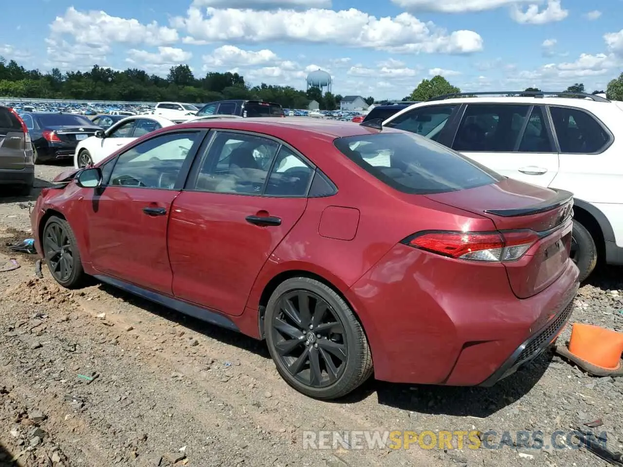2 fotografías del automóvil dañado 5YFS4MCE4NP138455 TOYOTA COROLLA 2022