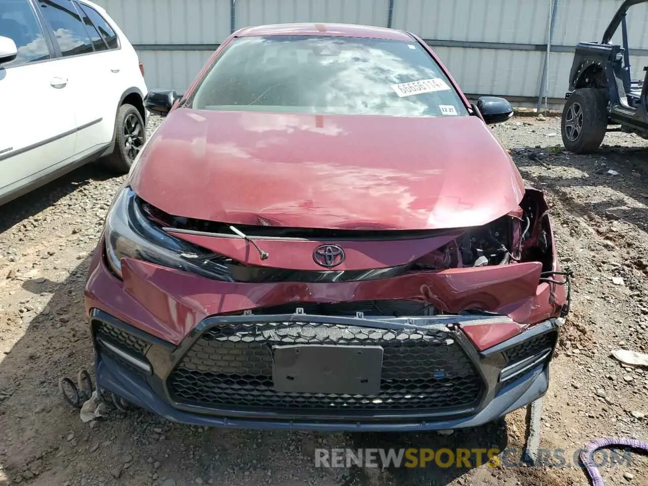 5 fotografías del automóvil dañado 5YFS4MCE4NP138455 TOYOTA COROLLA 2022