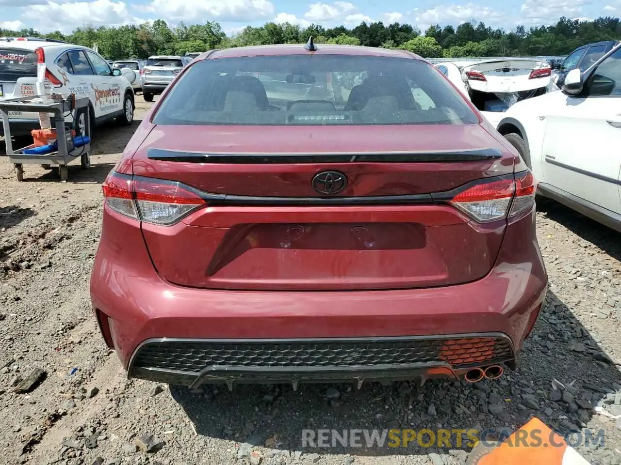 6 fotografías del automóvil dañado 5YFS4MCE4NP138455 TOYOTA COROLLA 2022