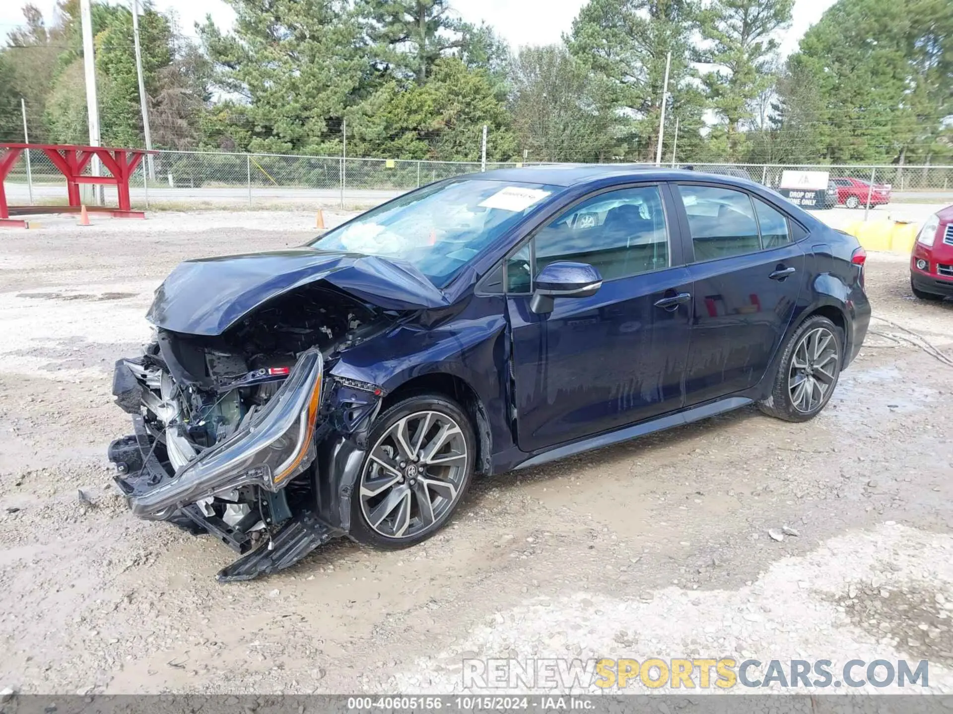 2 fotografías del automóvil dañado 5YFS4MCE5NP133443 TOYOTA COROLLA 2022