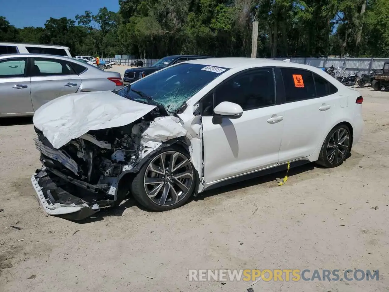1 fotografías del automóvil dañado 5YFS4MCE6NP103318 TOYOTA COROLLA 2022